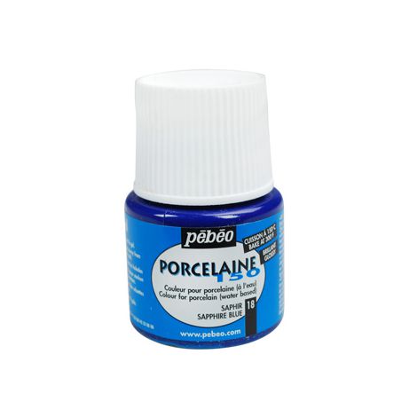 Farba do porcelany/szkła/ceramiki Pebeo Porcelaine150, 18 Sapphire Blue